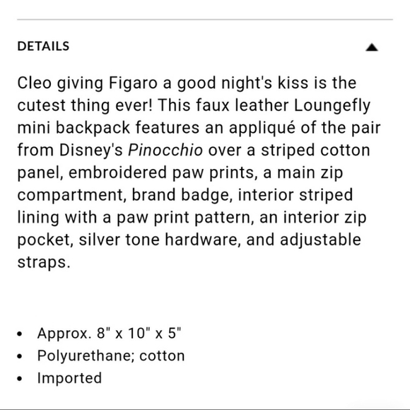 NWT Loungefly Pinocchio Figaro and Cleo Set - Picture 7 of 11